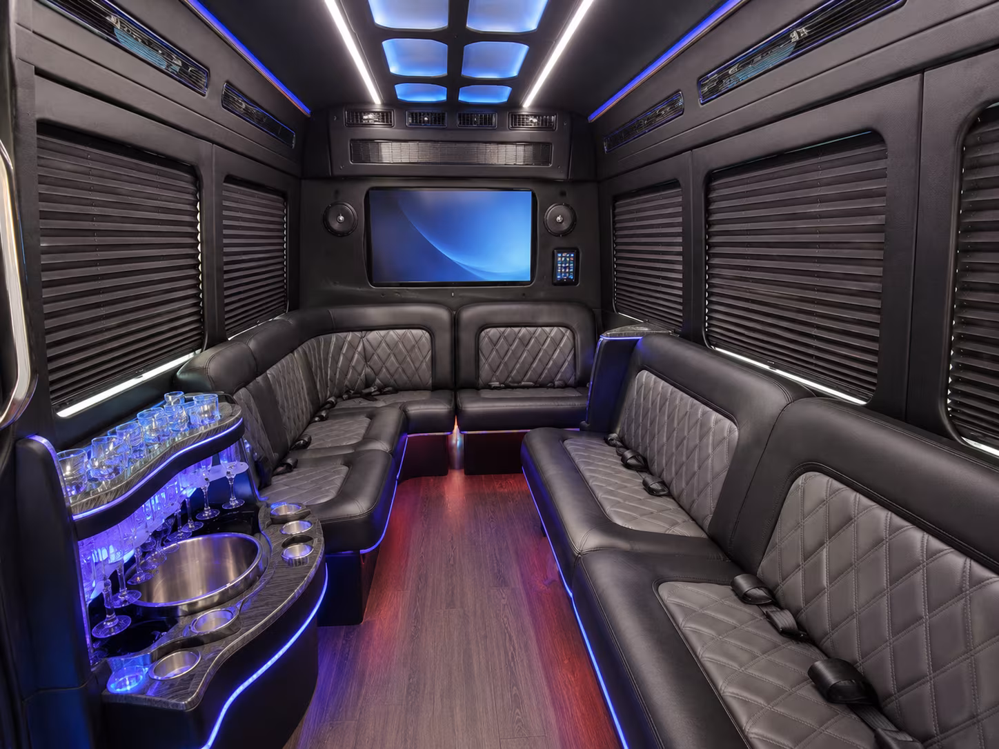 hoover party bus interior