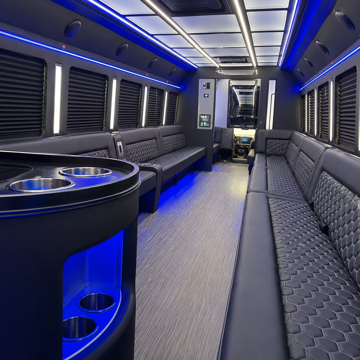 hoover party bus rentals inside