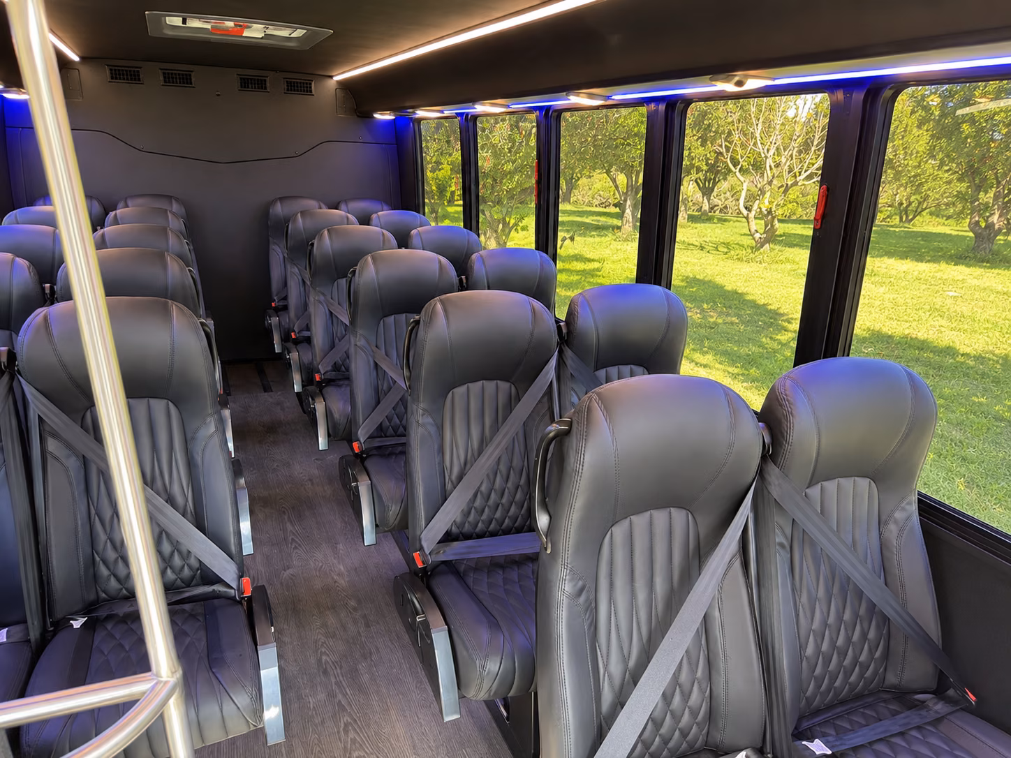 hoover wedding transportation onboard seating